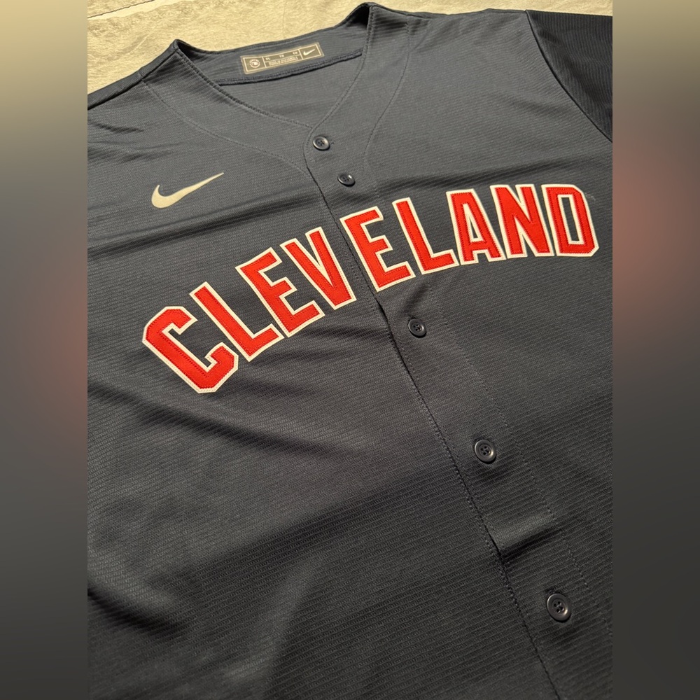 Cleveland Indians Navy Alternate Jersey by Nike